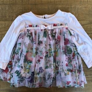 Ted Baker Pink Floral Shirt, Size 18-24 Mo